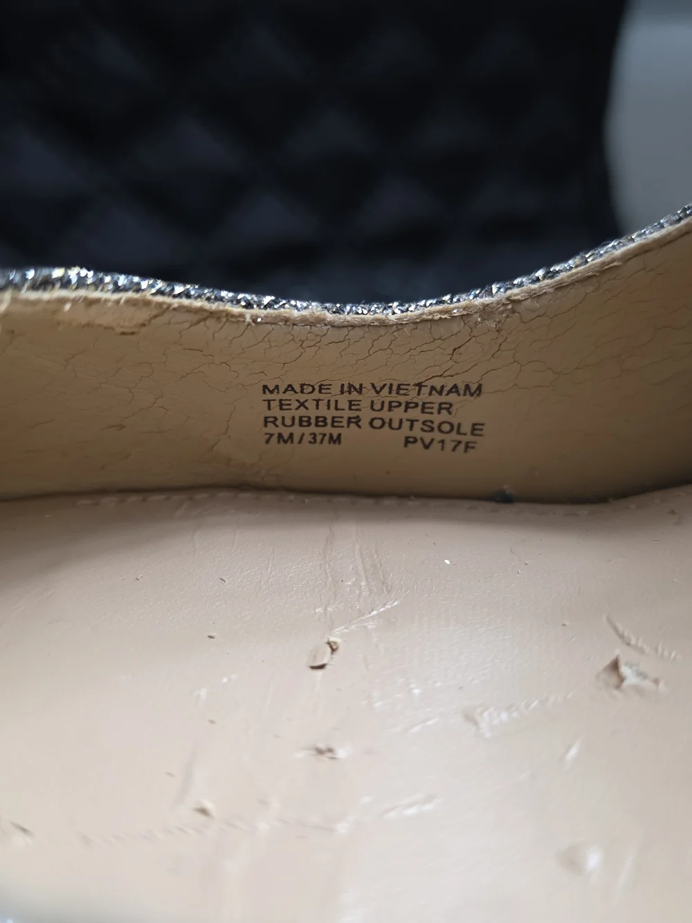 Michael Kors Dorothy Flex Glitter Pumps Gold Silver 7M Peeling Insole
